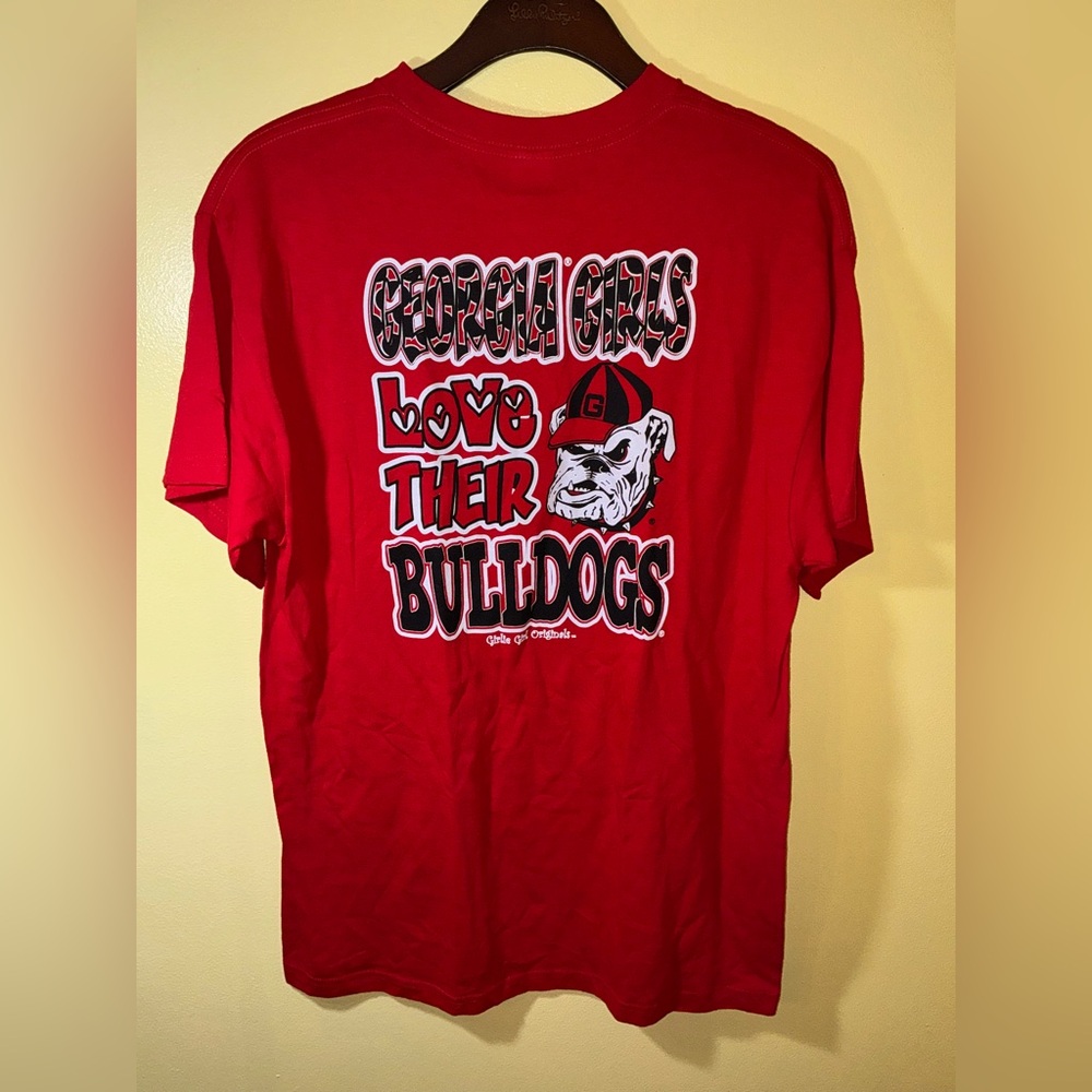 Georgia Girls Love Their Bulldogs Tee Red